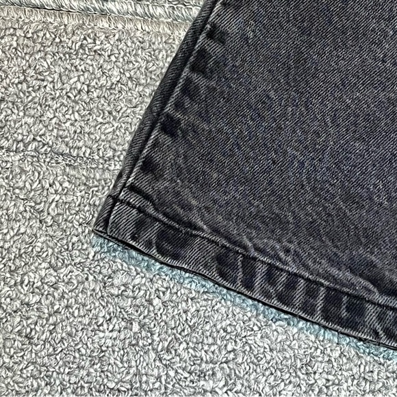 BDG Jean Mini Skirt Womens Size XS Black Front Snap Buttons Pockets - Picture 10 of 11